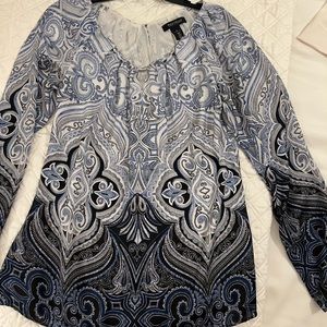 White House black market poly blouse Size small